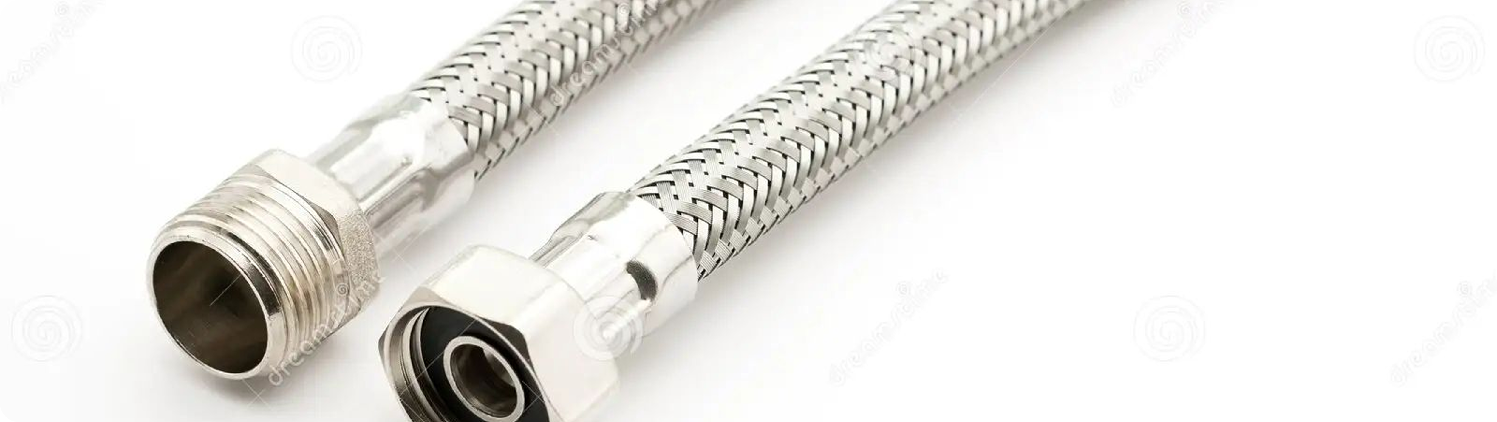 Industrial braided hoses and cables
